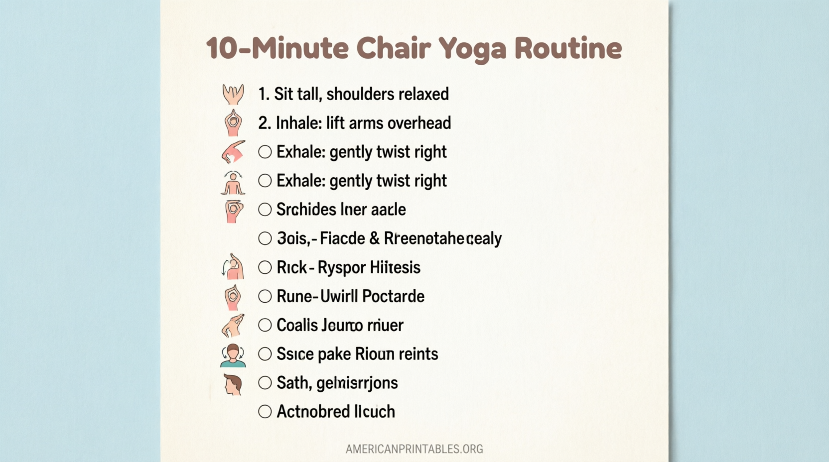 Free Chair Yoga Printable PDF Guide (4)