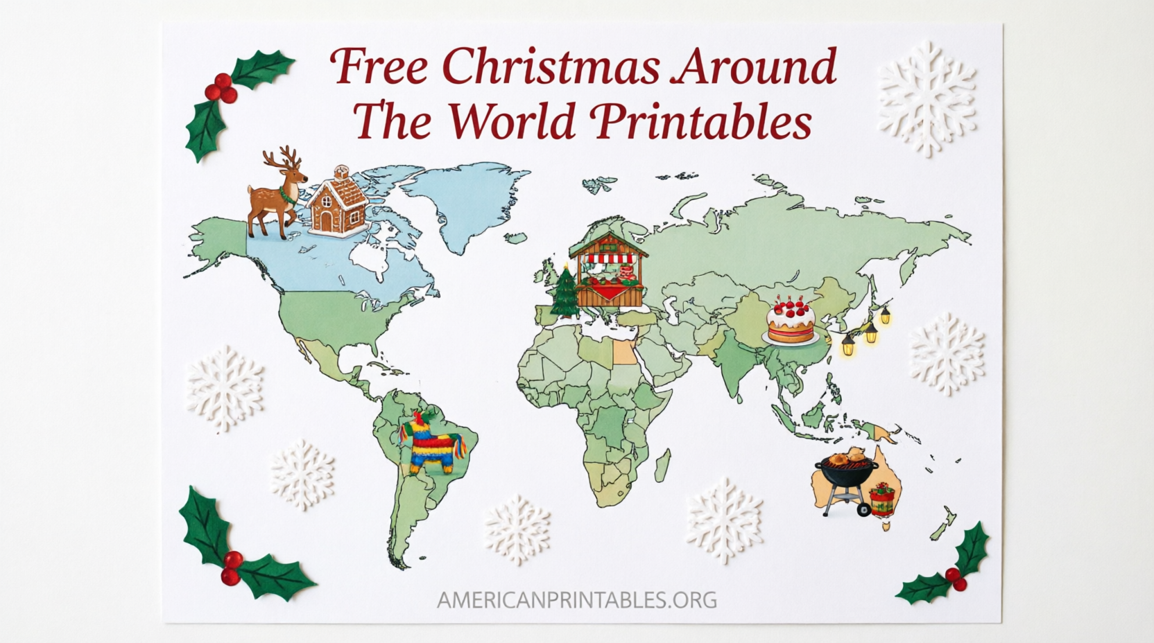 Free Christmas Around the World Printables