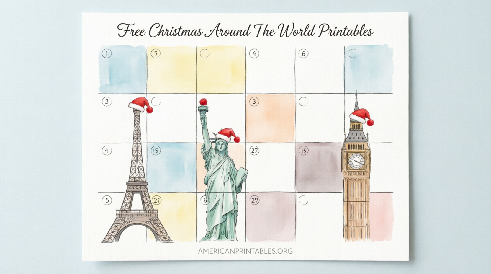 Free Christmas Around the World Printables (3)