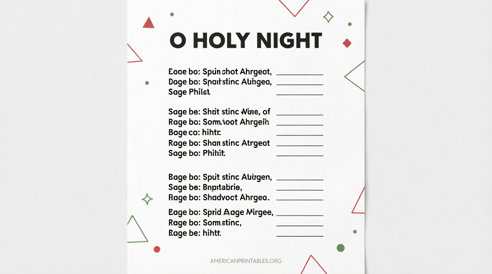 Free Christmas Carol Song Sheets Printable (4)