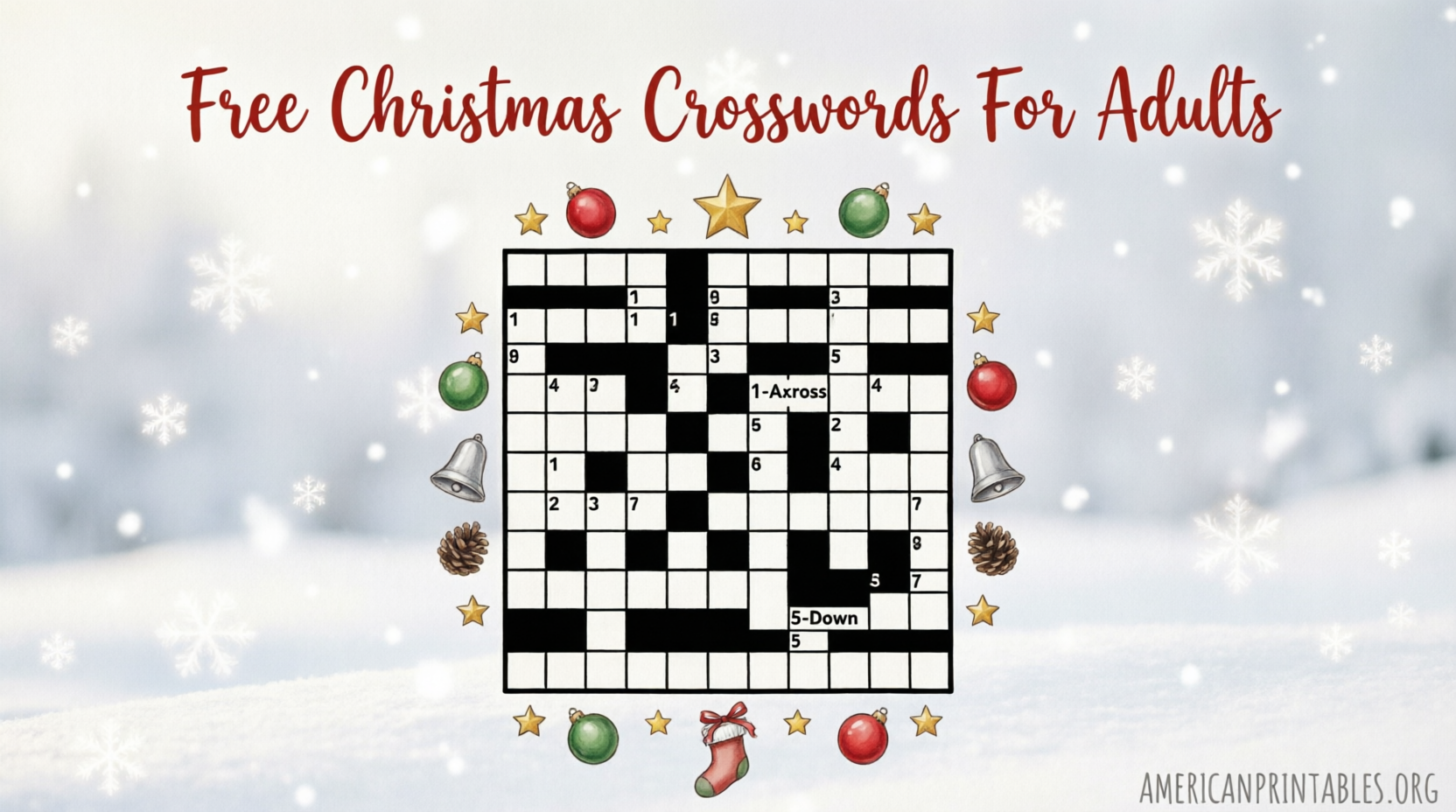 Free Christmas Crosswords for Adults to Print (2)