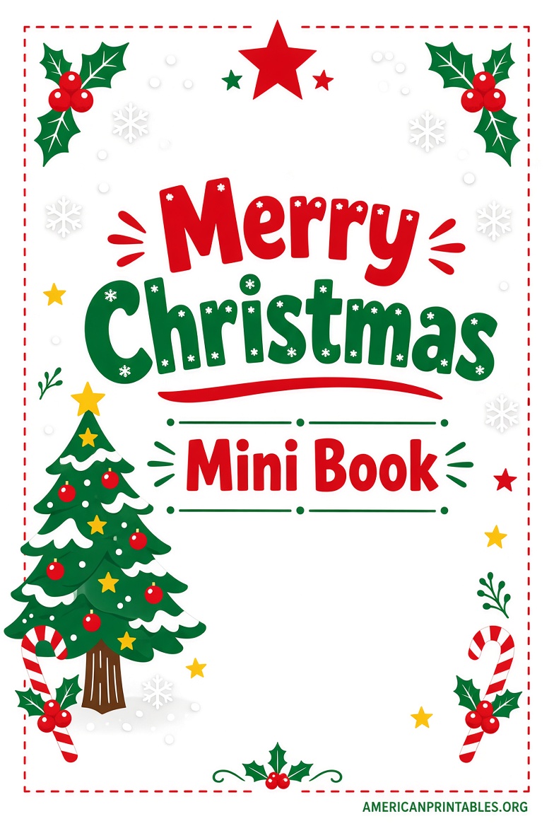 Free Christmas Mini Book Printables (1)