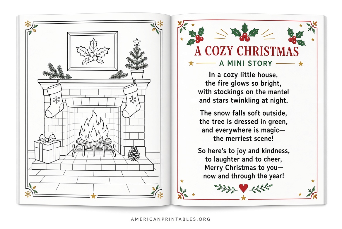 Free Christmas Mini Book Printables (2)