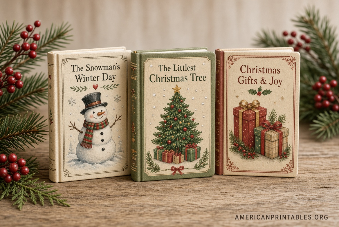 Free Christmas Mini Book Printables (4)
