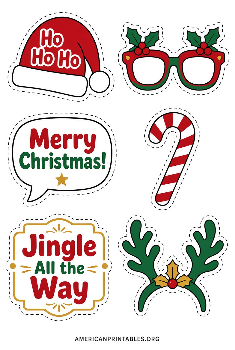 Free Christmas Printable Photo Booth Props (1)