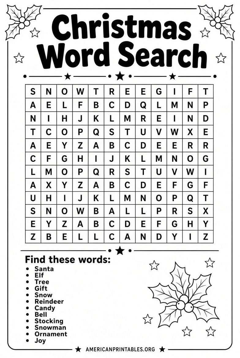 Free Christmas Puzzles for Kids Printable (4)