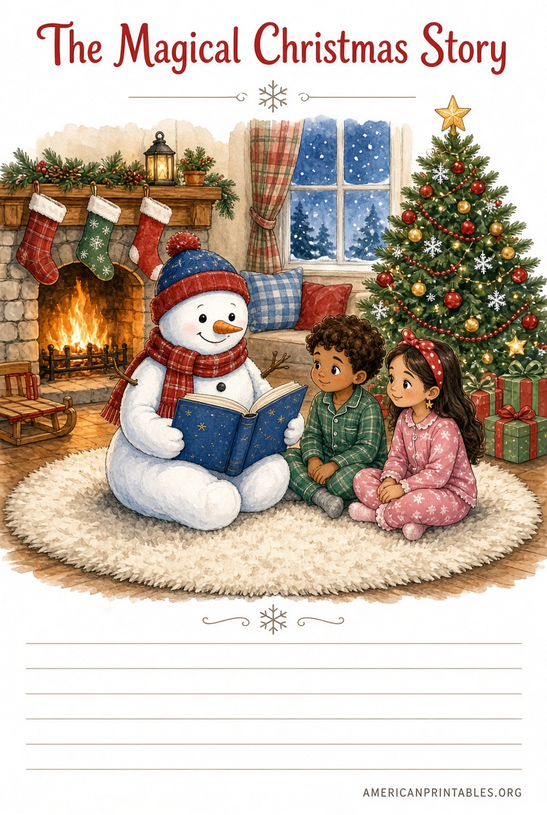 Free Christmas Story for Kids Printable PDFs (1)