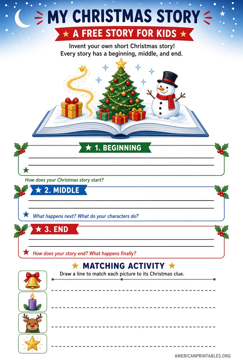 Free Christmas Story for Kids Printable PDFs (3)