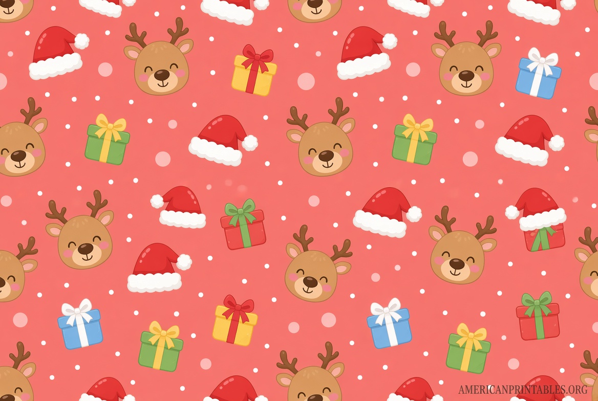 Free Christmas Wrapping Paper Printables (2)