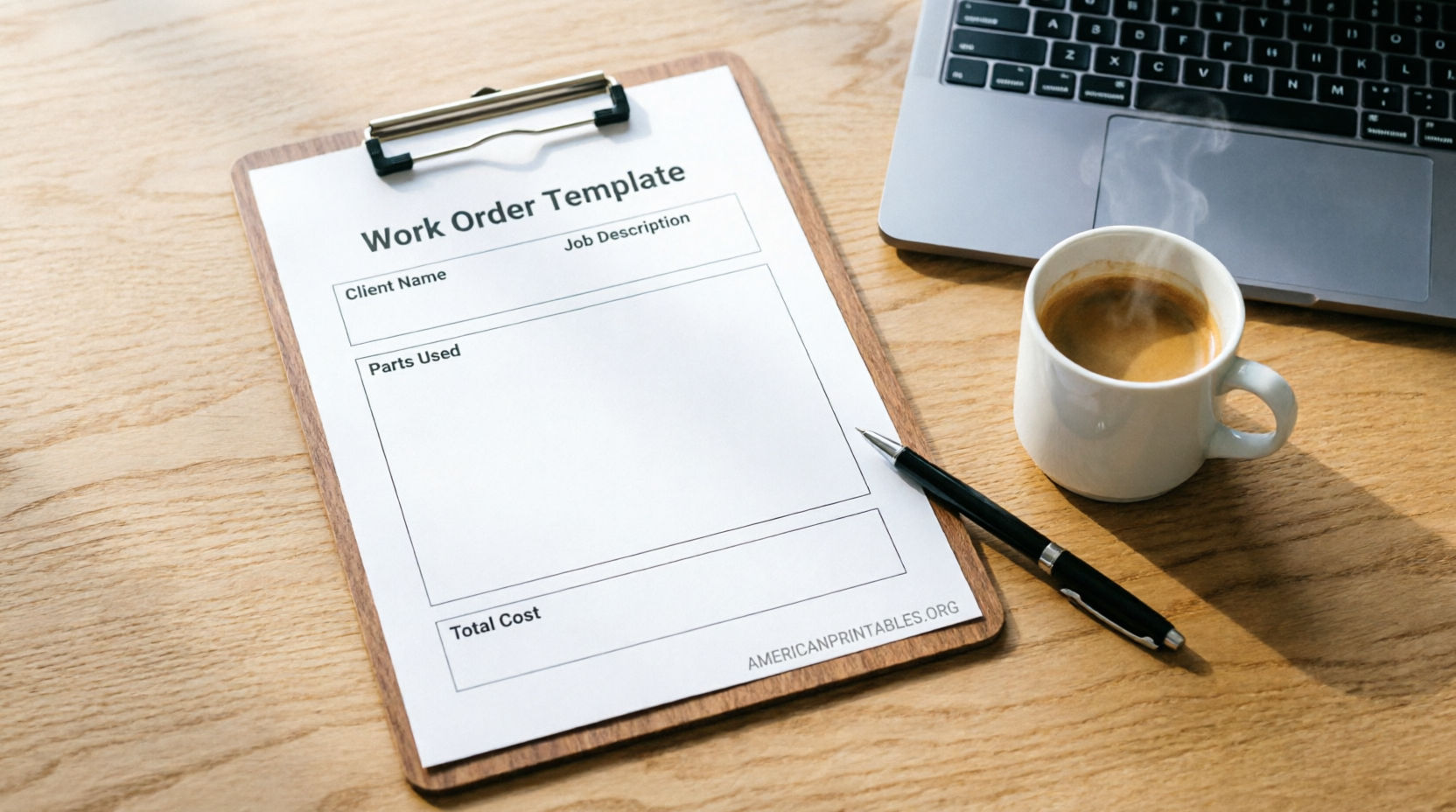 Free Editable Printable Work Order Template (1)