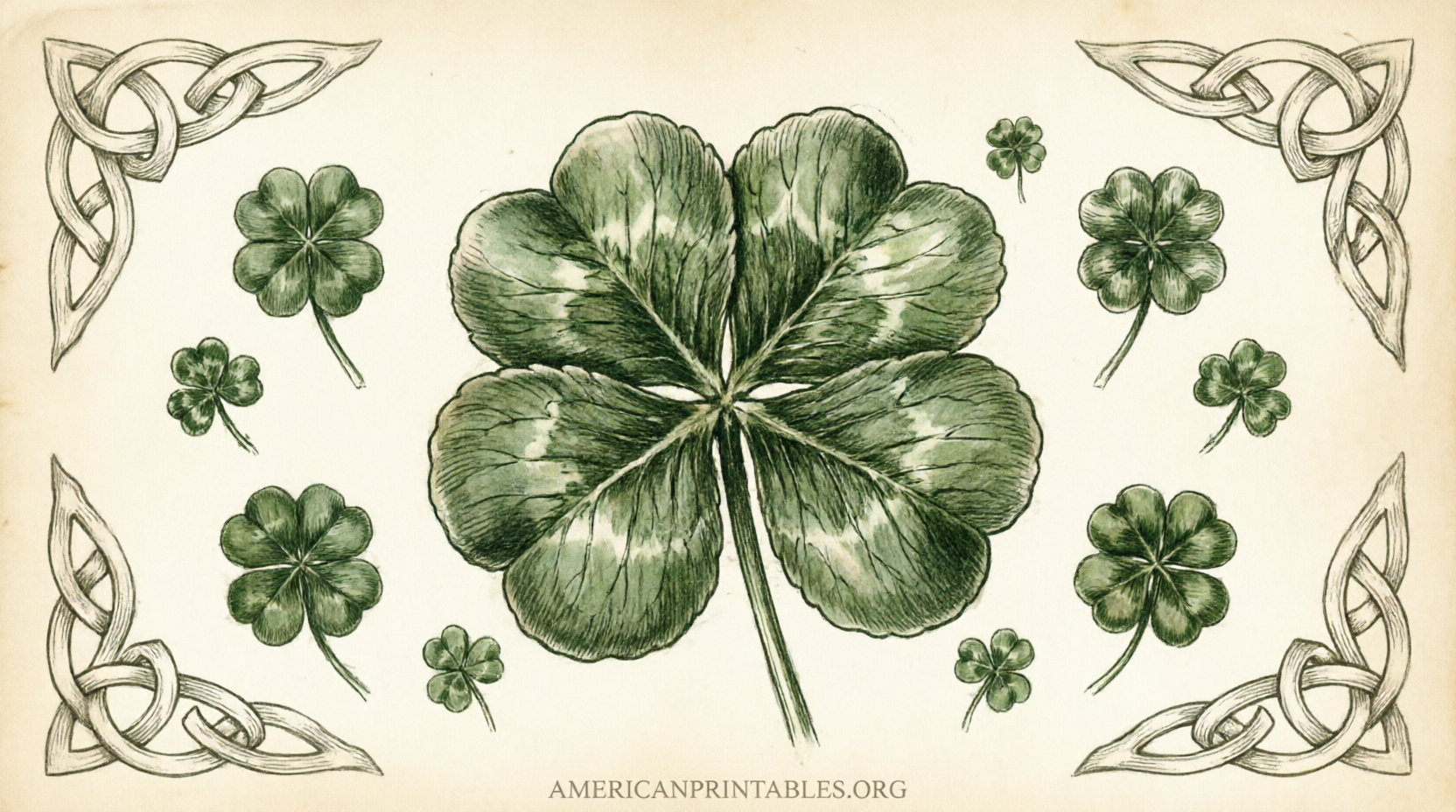 Free Four Leaf Clover Printables (4)