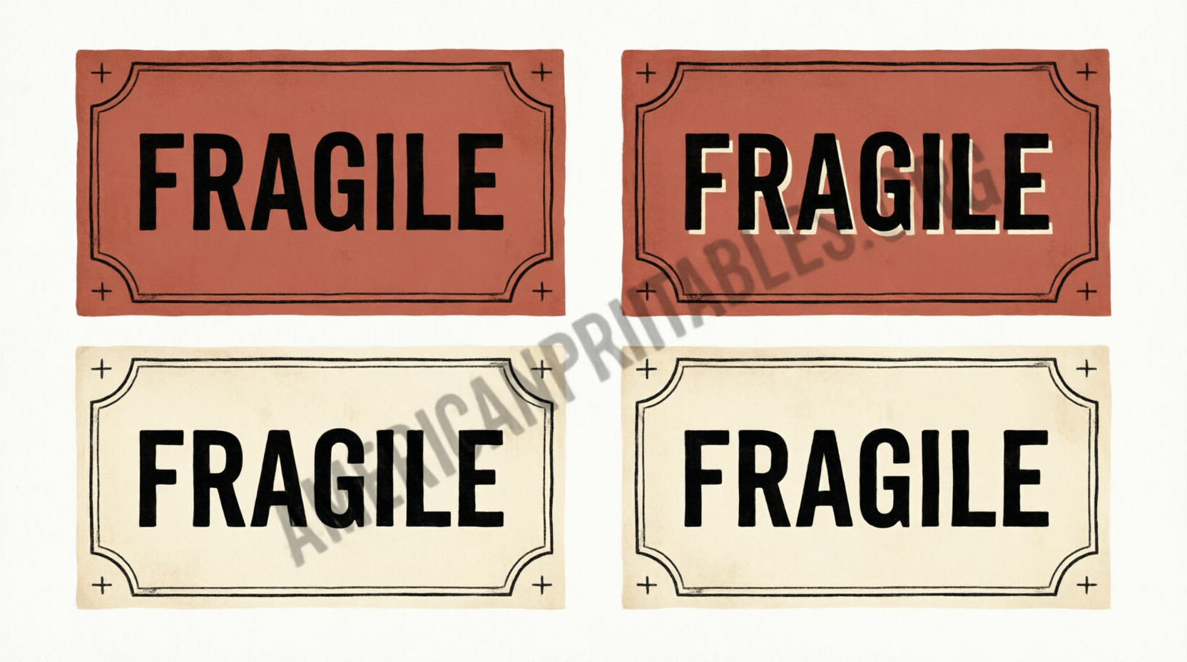 Free Fragile Sticker Printable PDF Download (3)