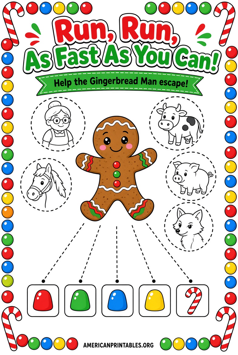 Free Gingerbread Man Story Printable Downloads (2)