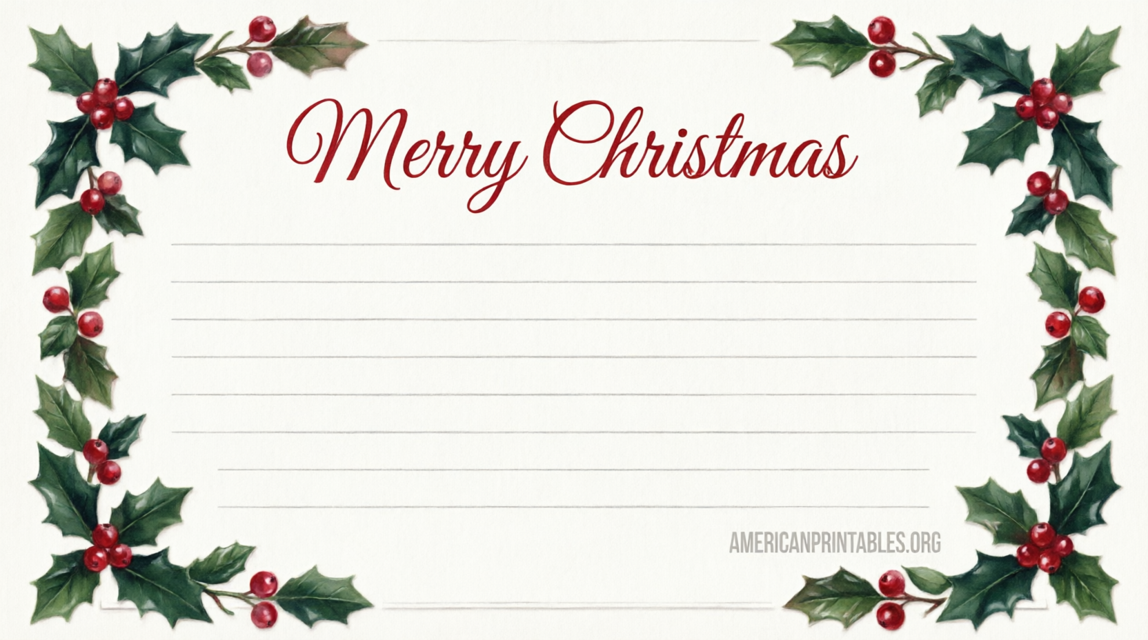 Free Merry Christmas Letters Printable Downloads (2)