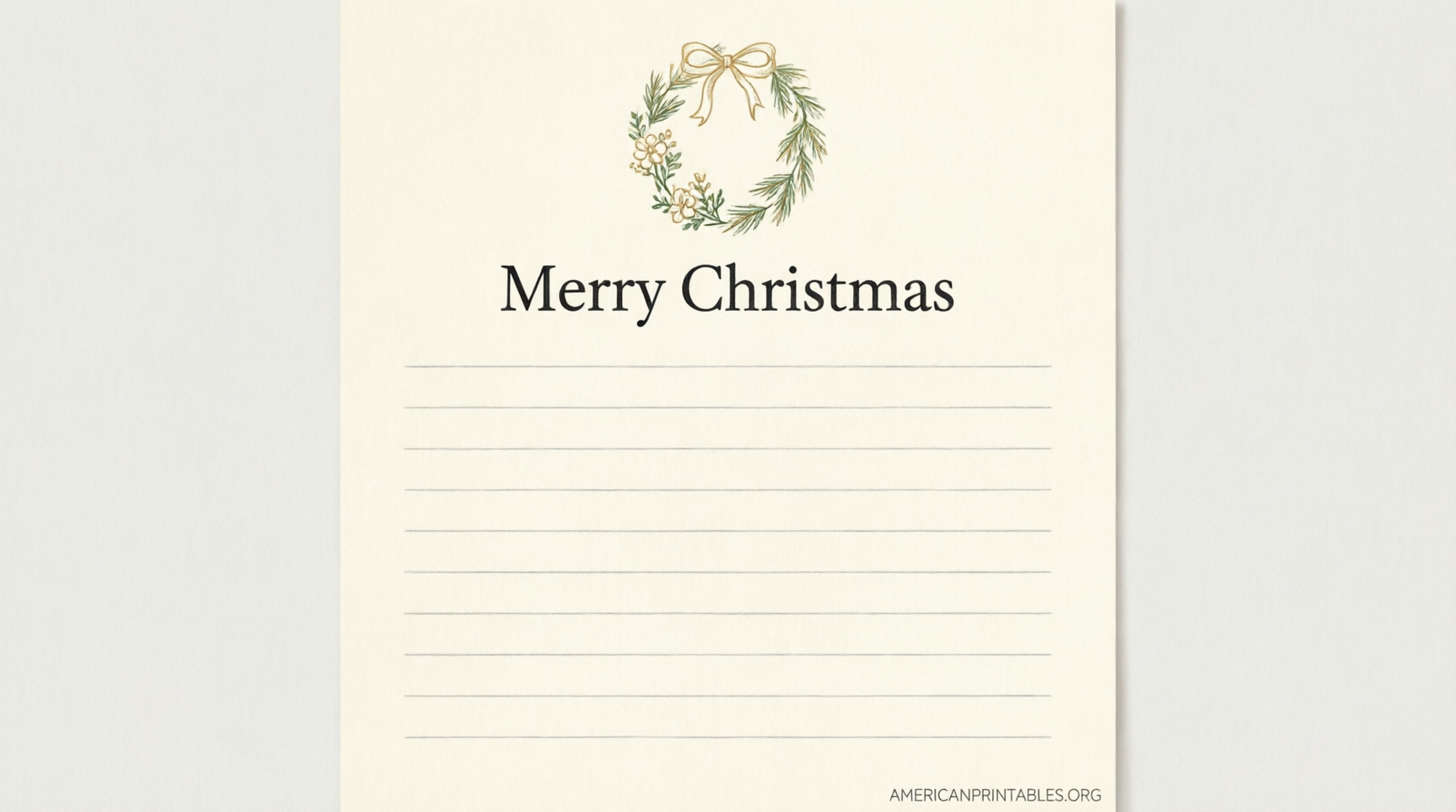 Free Merry Christmas Letters Printable Downloads (4)