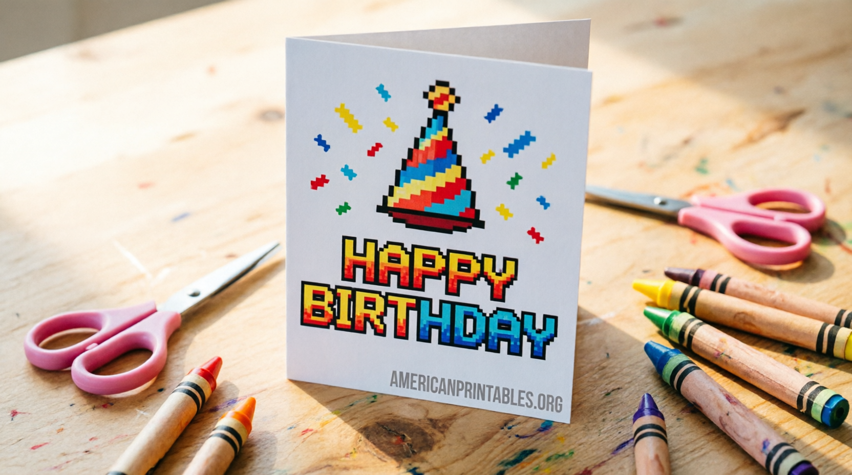Free Minecraft Birthday Card Printable Guide (2)