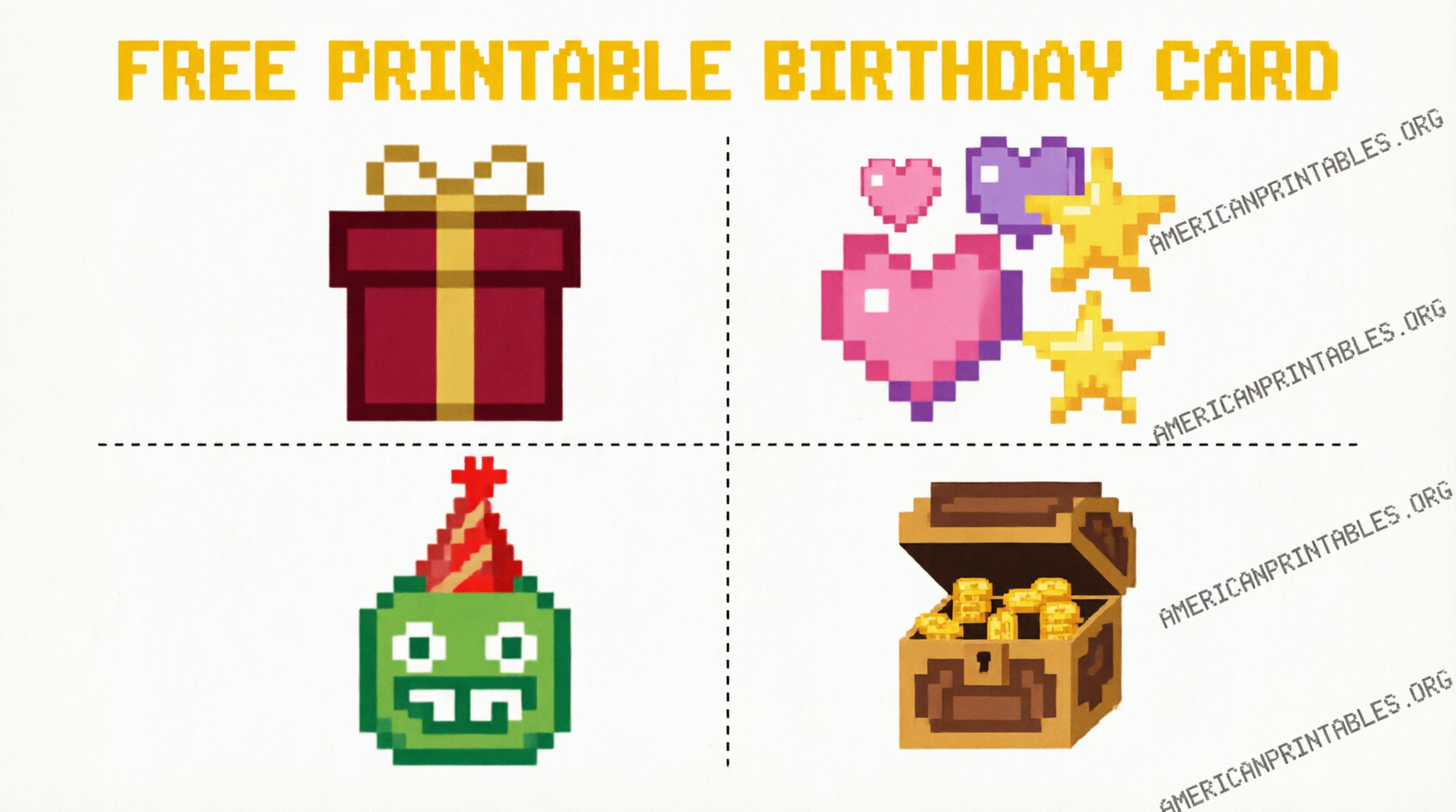 Free Minecraft Birthday Card Printable Guide (4)