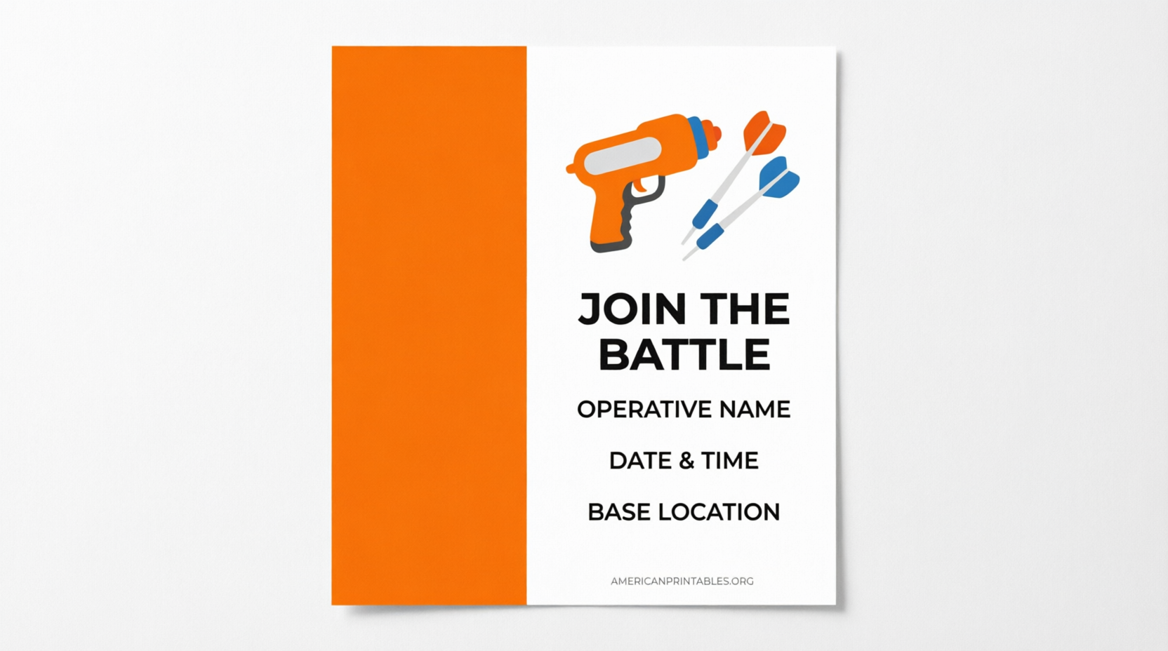Free Nerf Gun Party Invitations Printable (4)