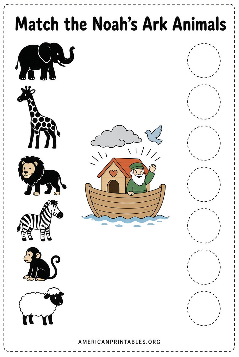 Free Noah’s Ark Animals Printables for Kids (2)