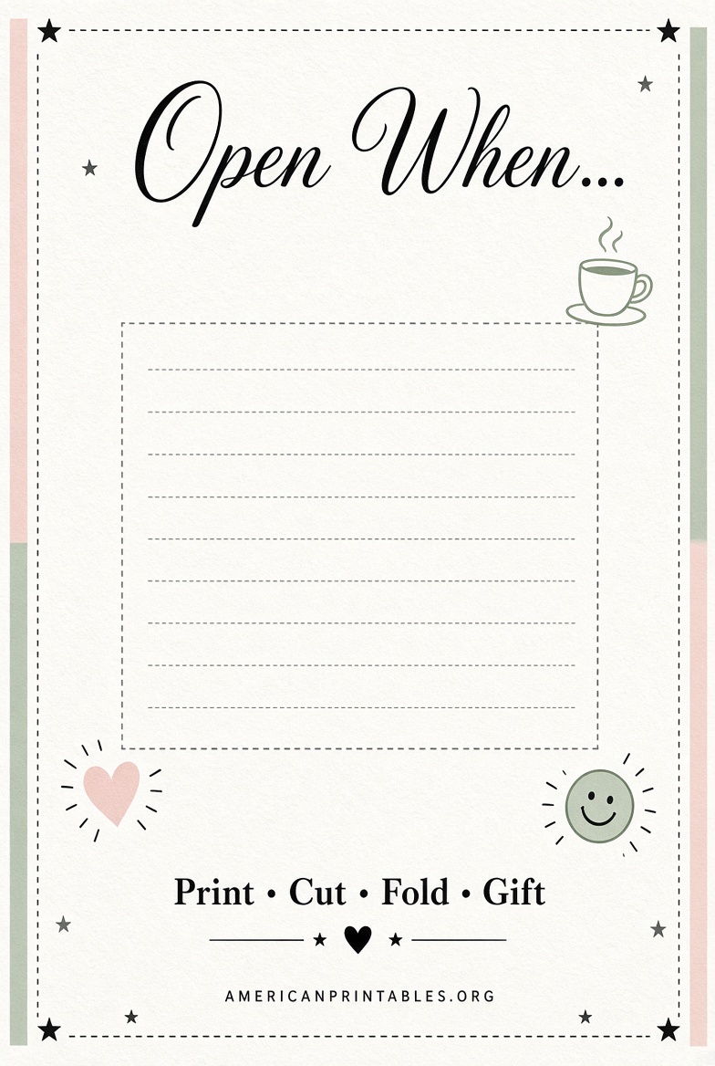 Free Open When Letter Printables Guide (4)