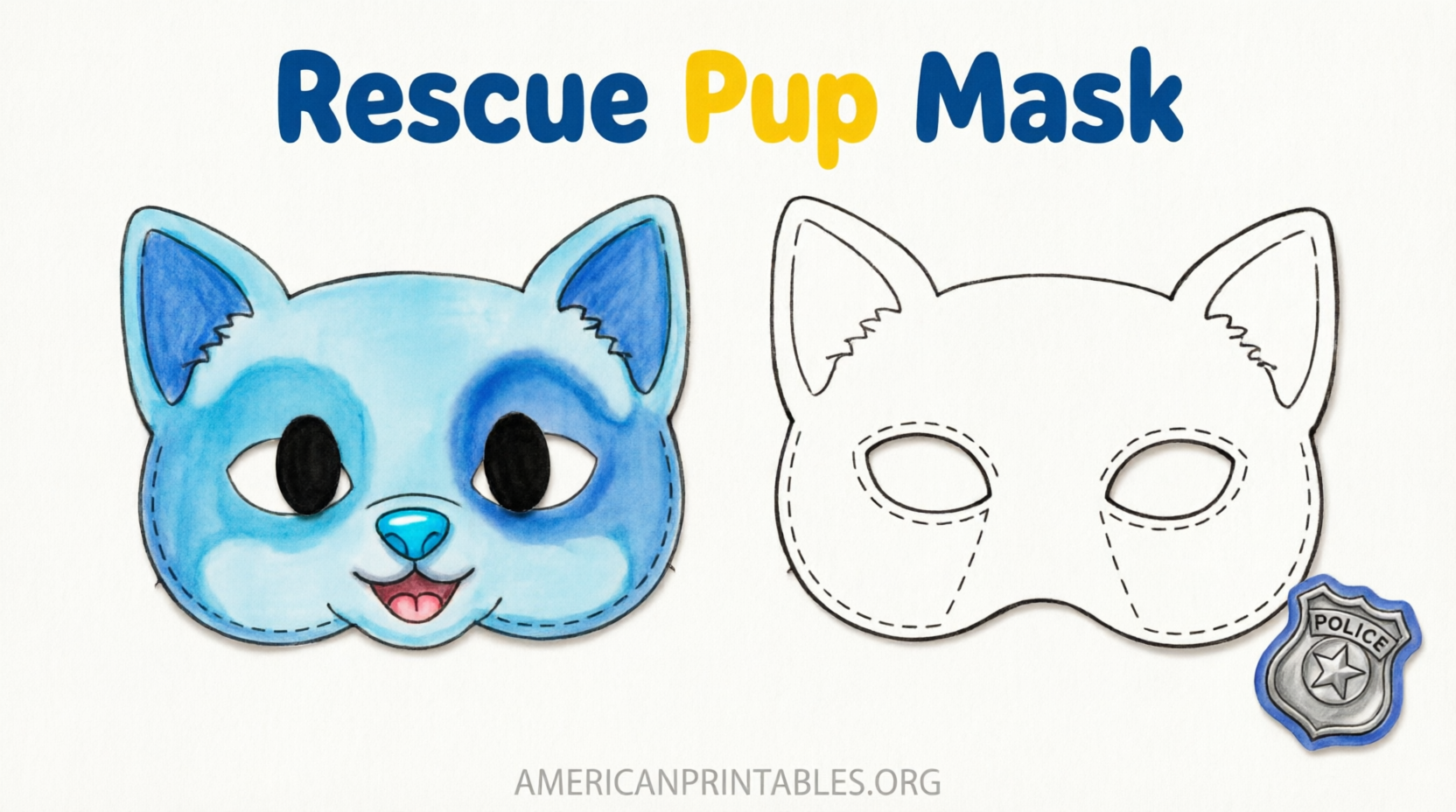 Free Paw Patrol Printable Masks for Kids (4)