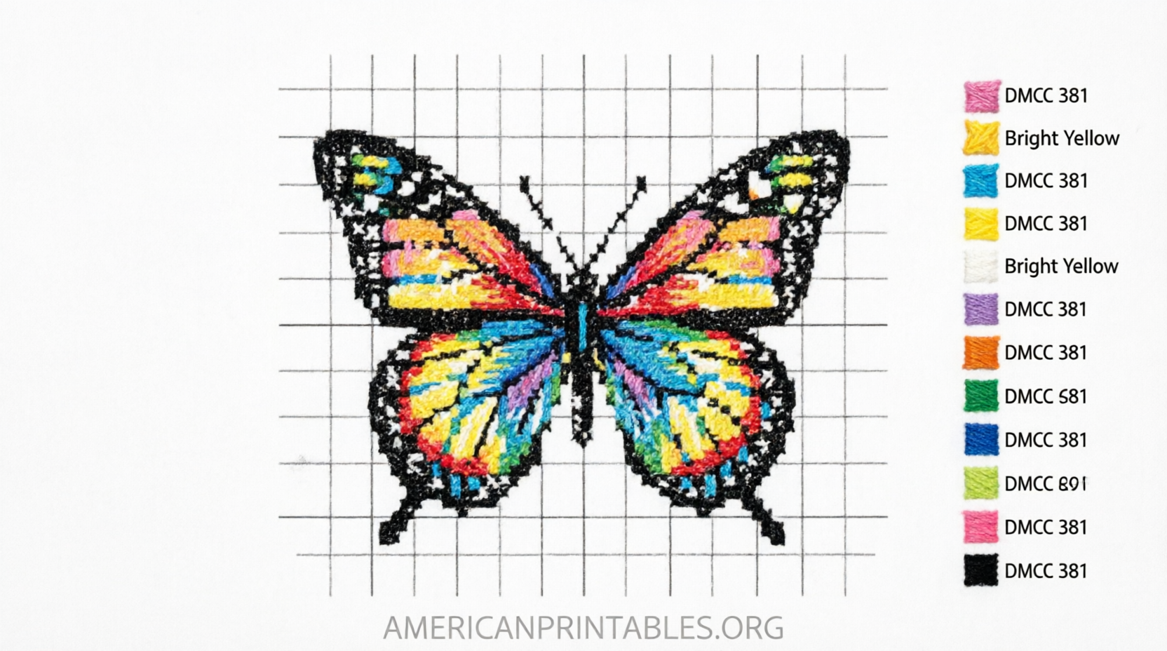 Free Plastic Canvas Butterfly Patterns (2)