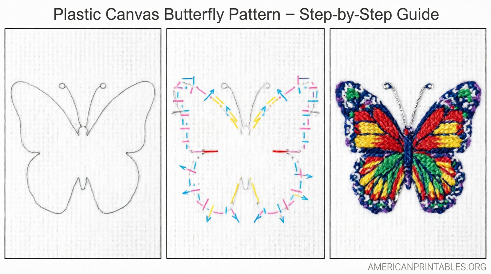 Free Plastic Canvas Butterfly Patterns (3)