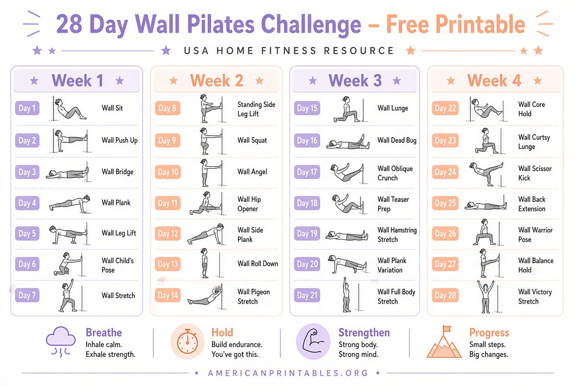 Free Printable 28 Day Wall Pilates Challenge PDF (3)