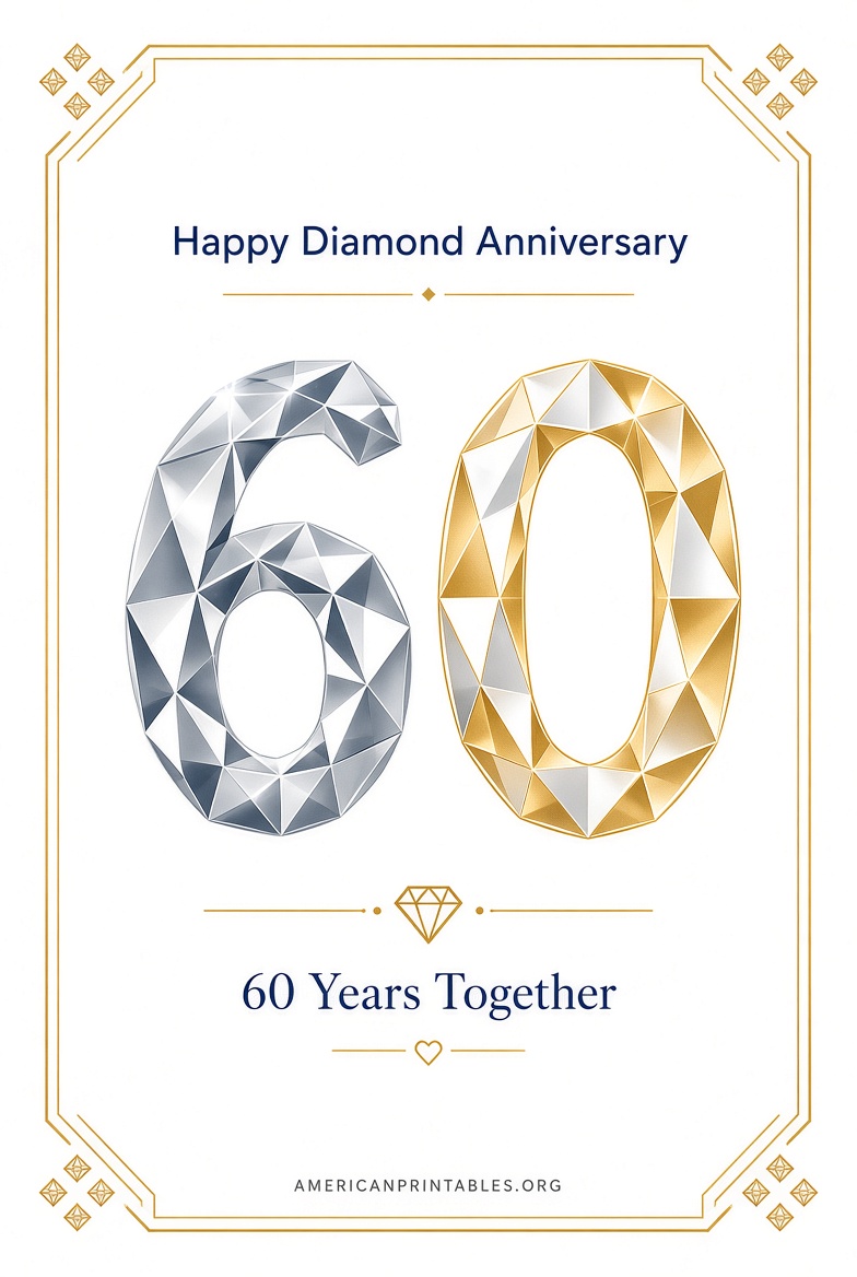 Free Printable 60th Wedding Anniversary Cards (3)