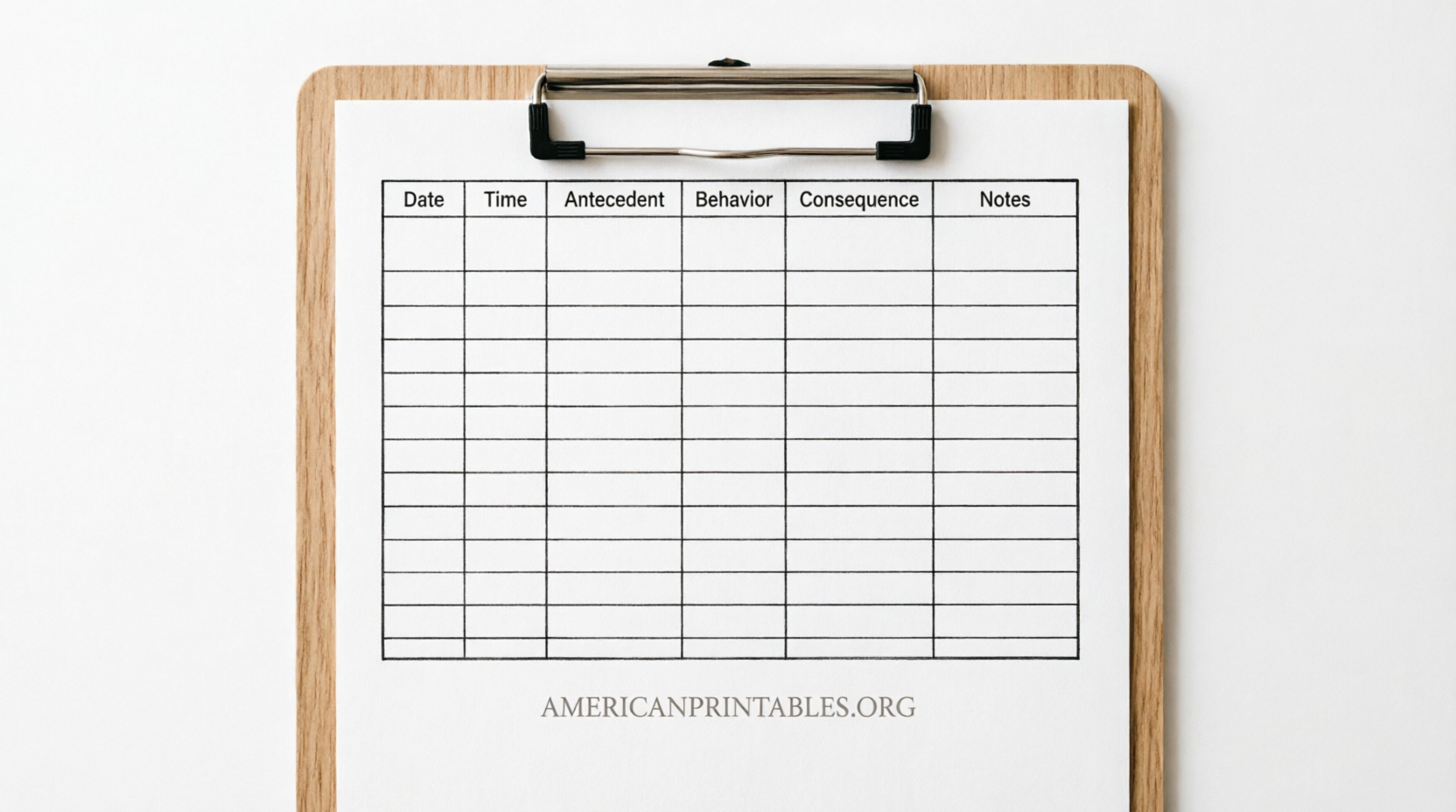 Free Printable ABC Data Sheet for Behavior Tracking (1)