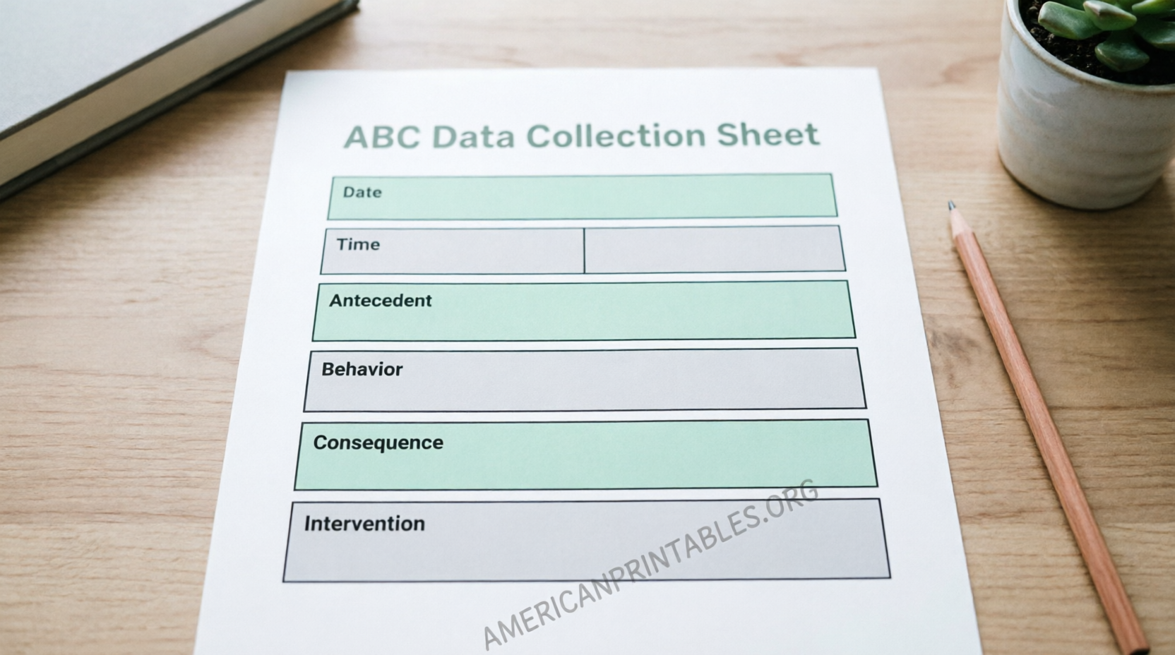 Free Printable ABC Data Sheet for Behavior Tracking (2)