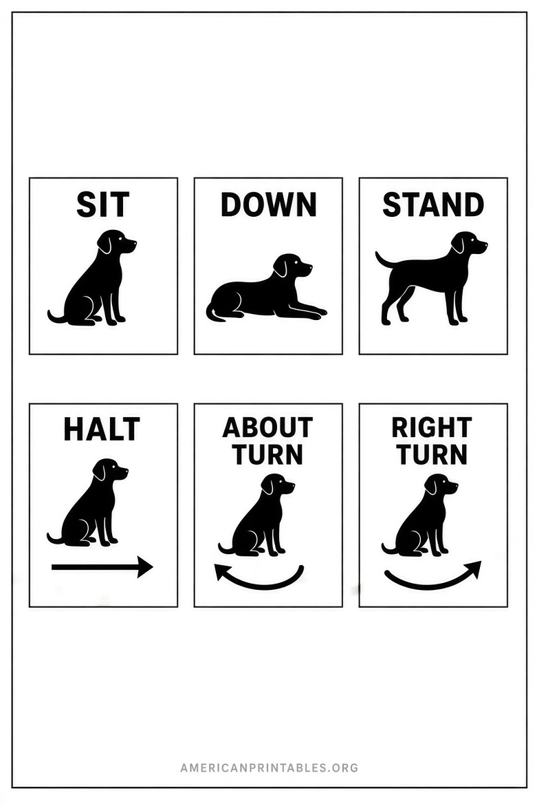 Free Printable AKC Rally Signs Guide (4)