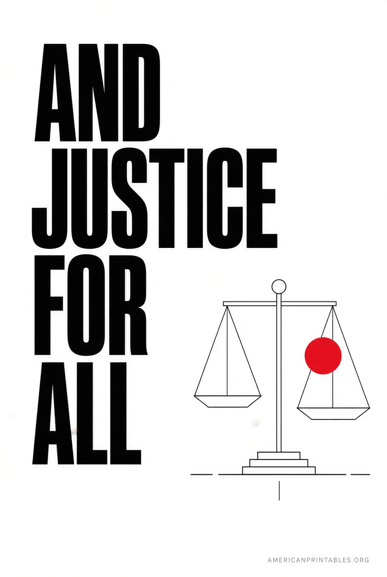Free Printable And Justice For All Poster (USDA) (4)
