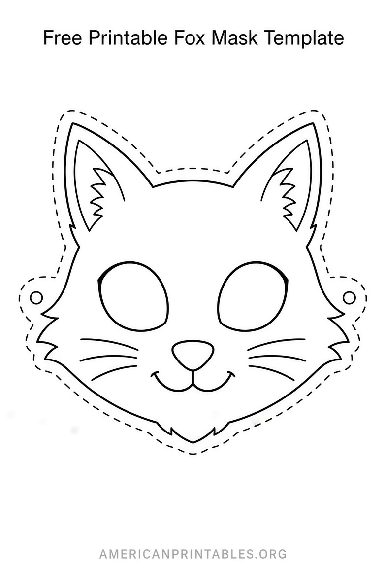 Free Printable Animal Masks Templates for Kids (4)