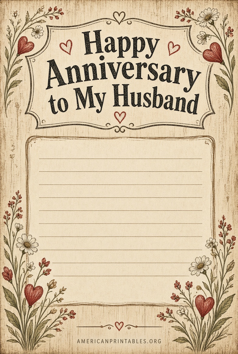 Free Printable Anniversary Cards PDF for Husband (1)