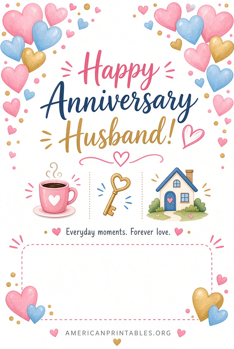 Free Printable Anniversary Cards PDF for Husband (4)