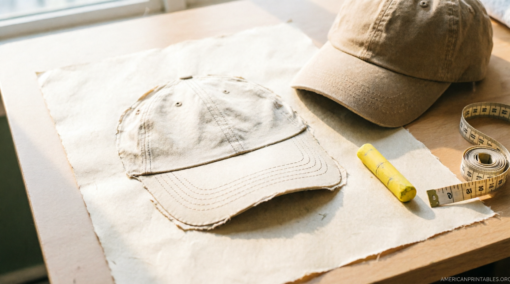 Free Printable Baseball Cap Pattern Guide (1)