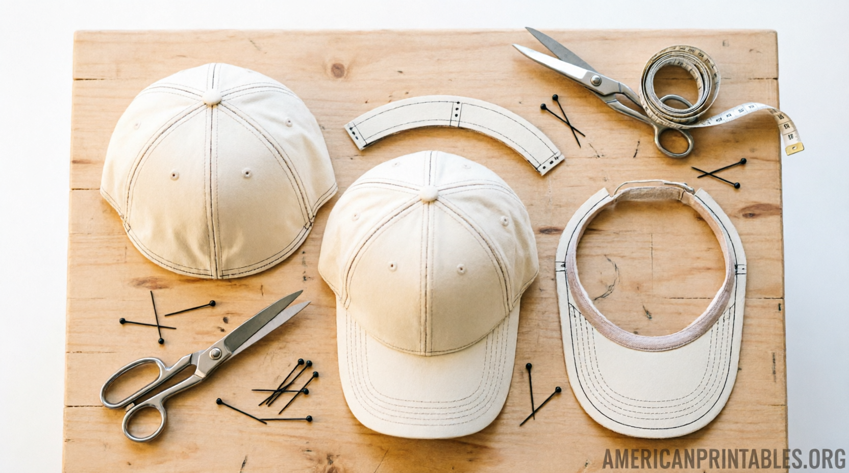 Free Printable Baseball Cap Pattern Guide (3)