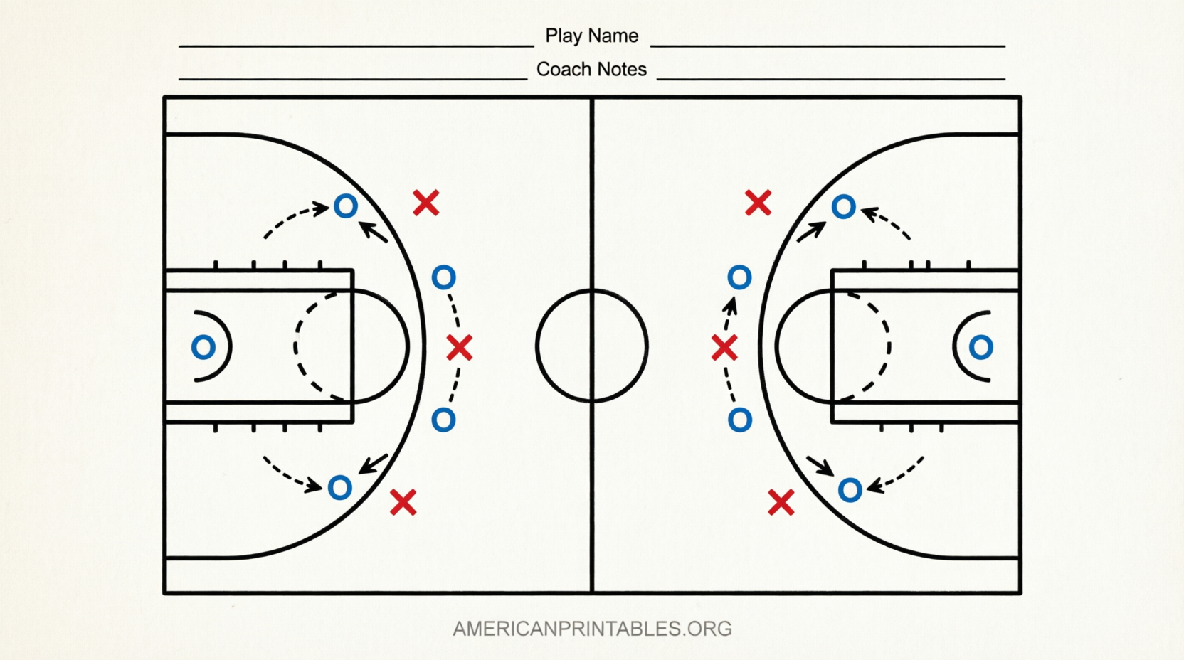 Free Printable Basketball Play Sheets (4)