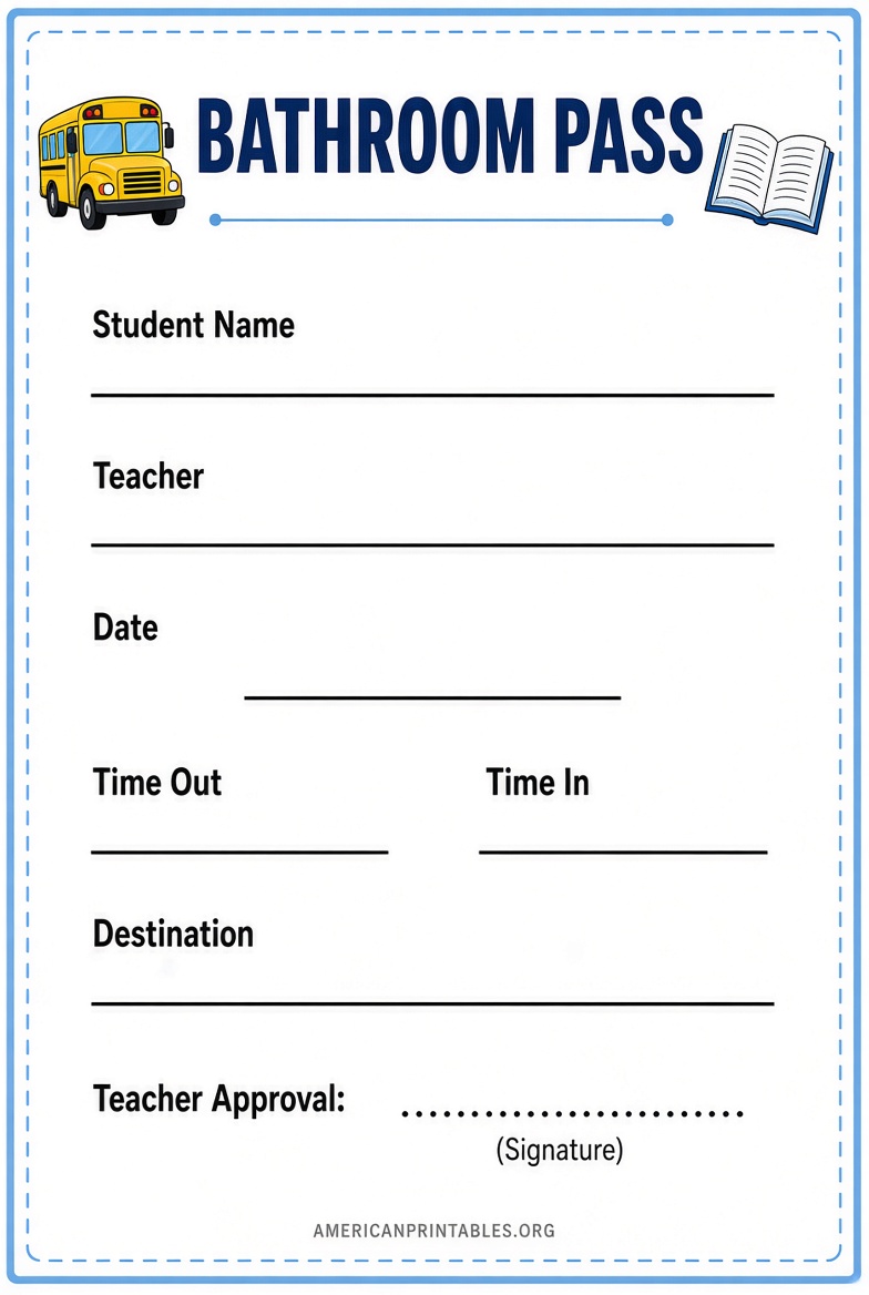 Free Printable Bathroom Pass Template (3)