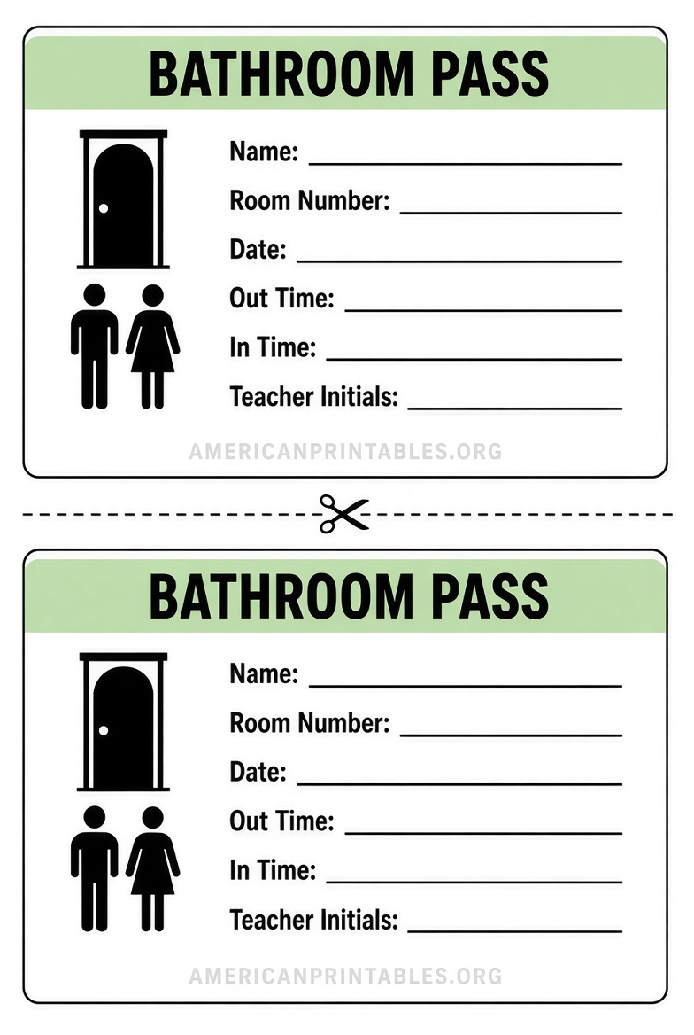Free Printable Bathroom Pass Template (4)