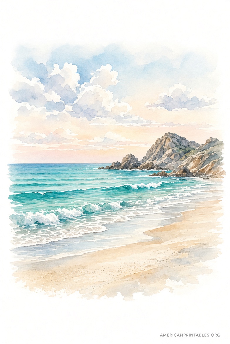 Free Printable Beach Wall Art Downloads (1)