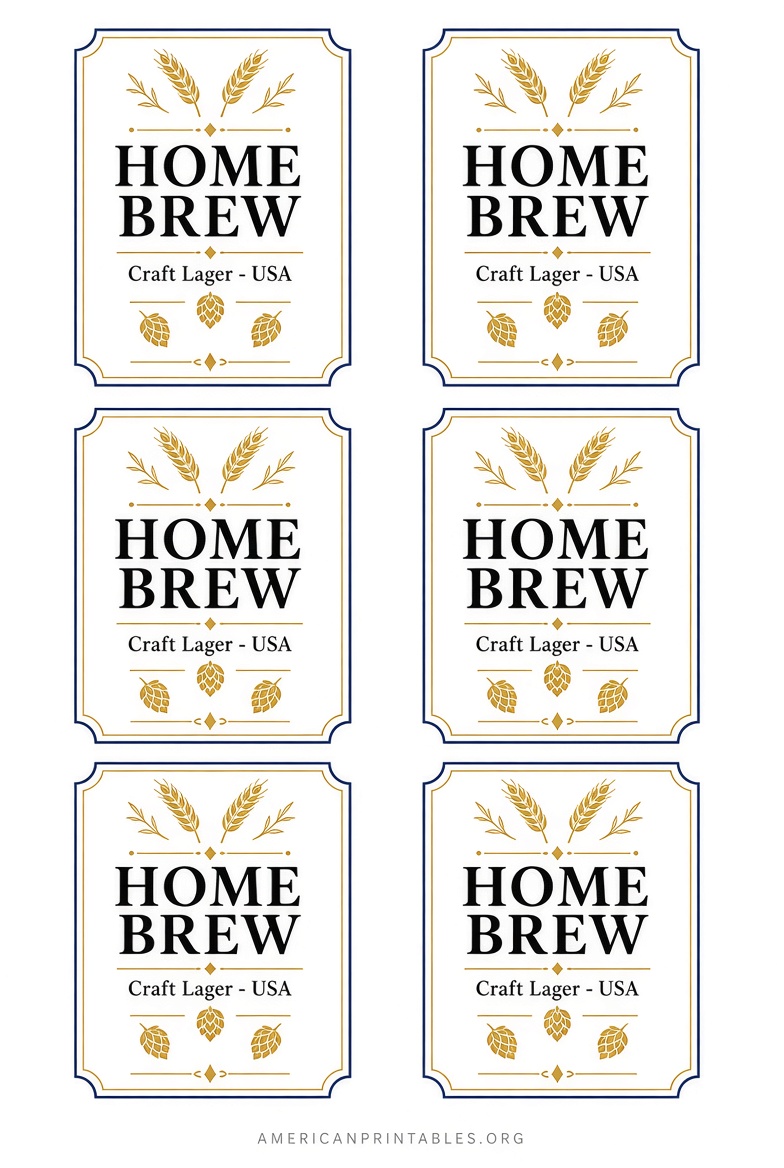 Free Printable Beer Bottle Labels & Templates (1)