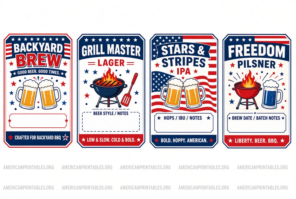 Free Printable Beer Bottle Labels & Templates (3)