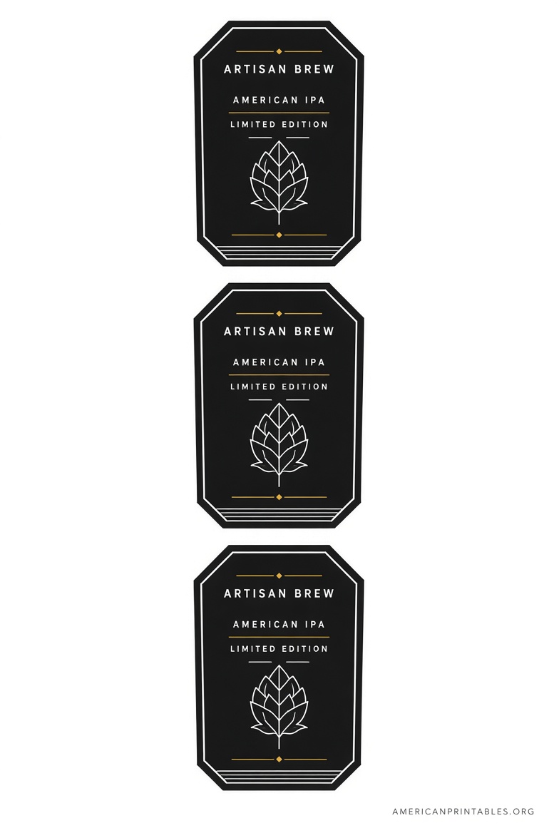 Free Printable Beer Bottle Labels & Templates (4)