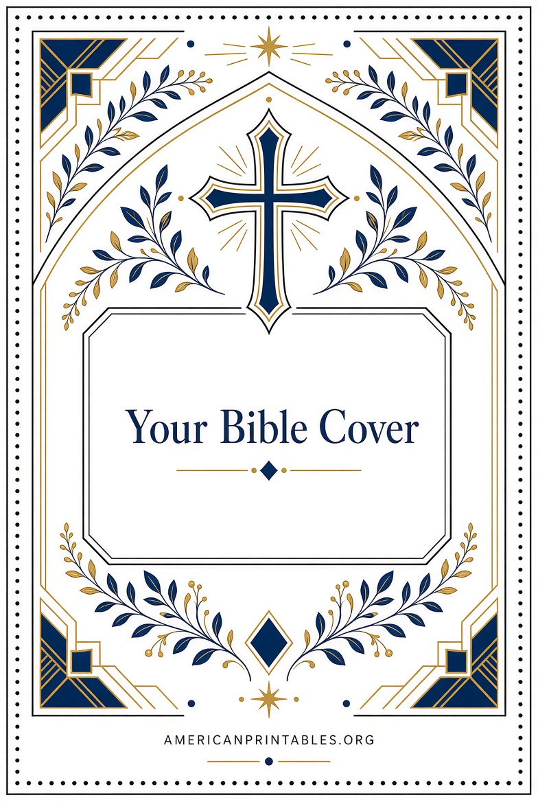 Free Printable Bible Cover Patterns & DIY Guides (1)