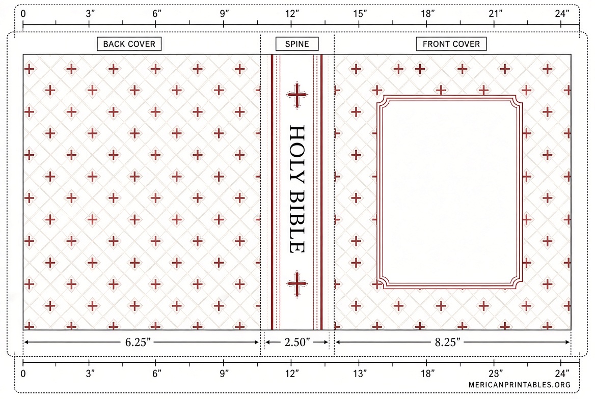 Free Printable Bible Cover Patterns & DIY Guides (4)