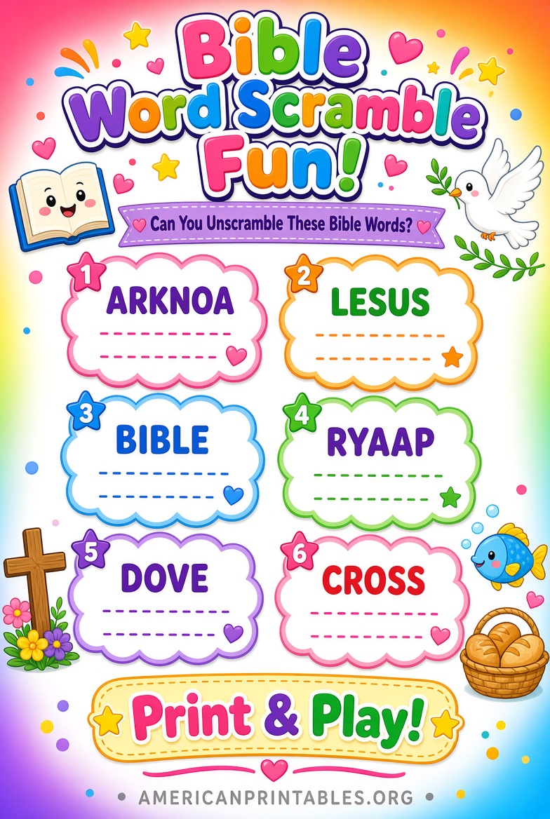 Free Printable Bible Word Scramble Puzzles (4)