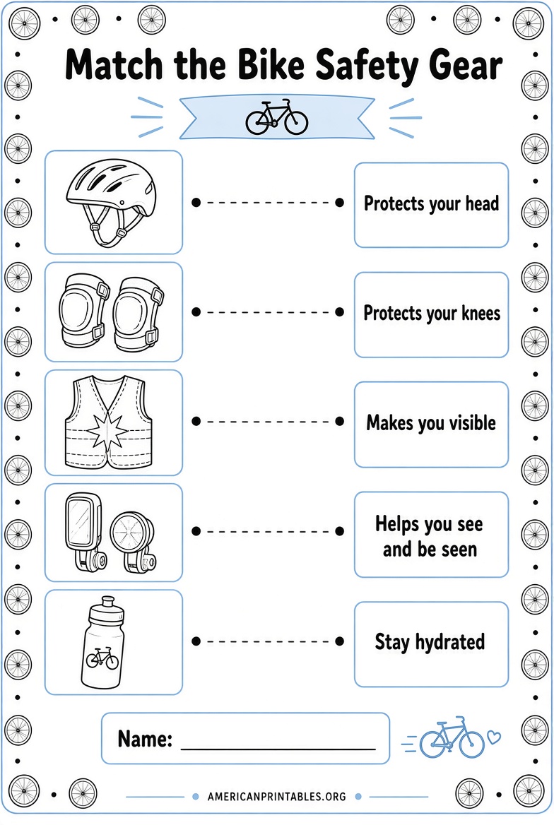 Free Printable Bike Safety Worksheets for Kids (1)
