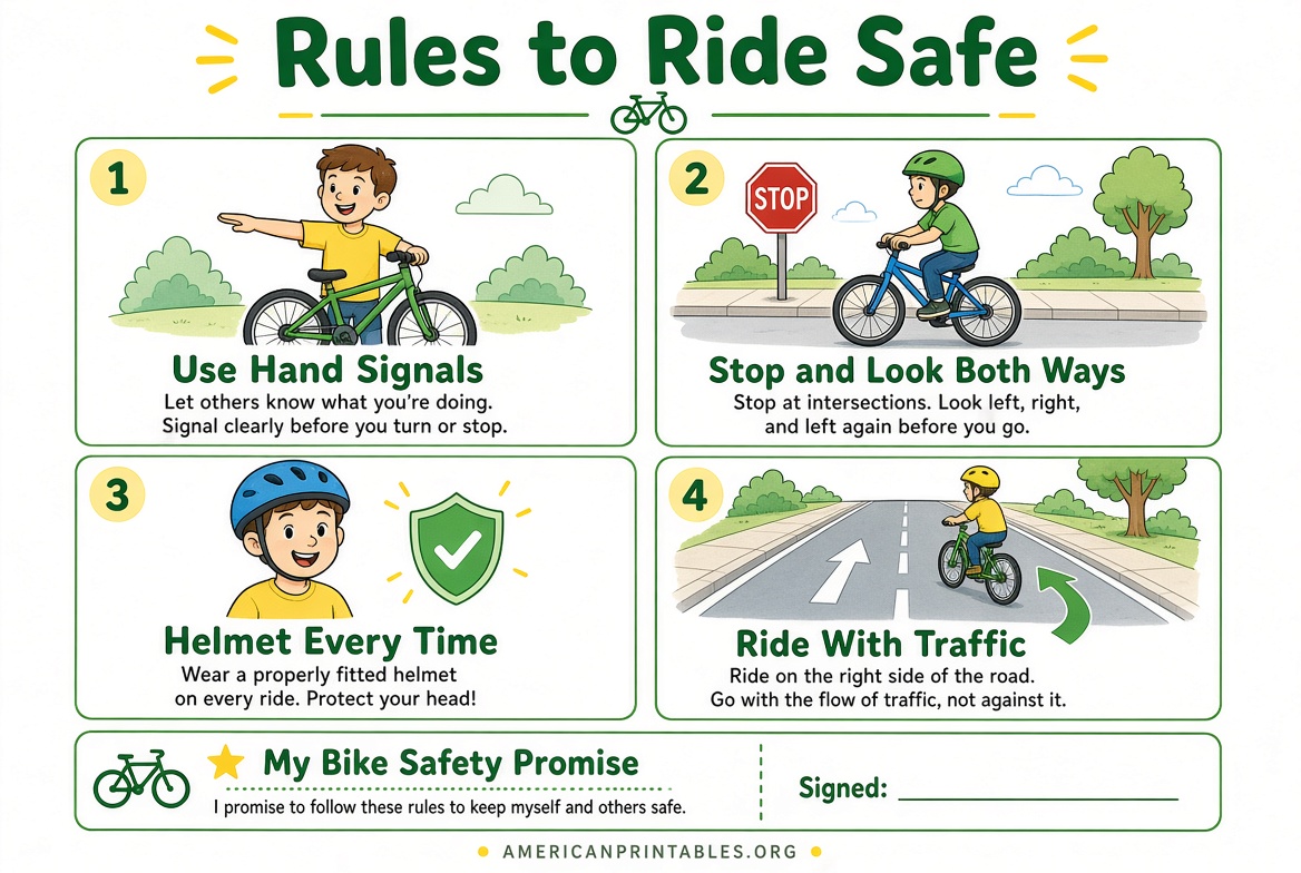 Free Printable Bike Safety Worksheets for Kids (4)